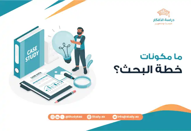 ما مكونات خطة البحث؟