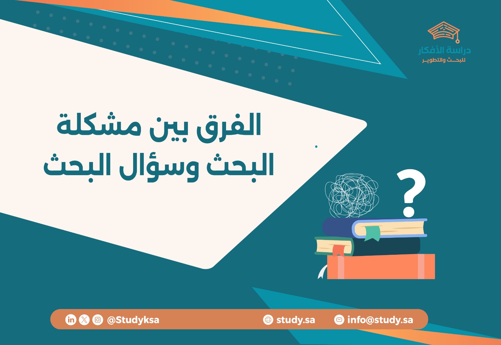 الفرق بين مشكلة البحث وسؤال البحث